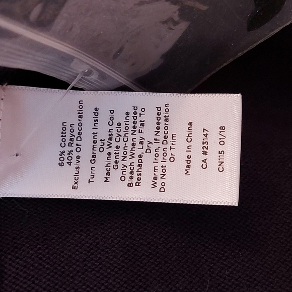 NWT Talbots Llama Sweater Embellished Cotton Blend Size 3X Petite - Picture 7 of 7